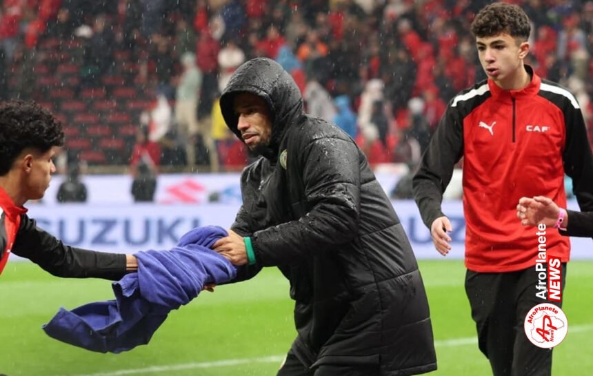 La serviette de Mendy au Maroc CAN 2025